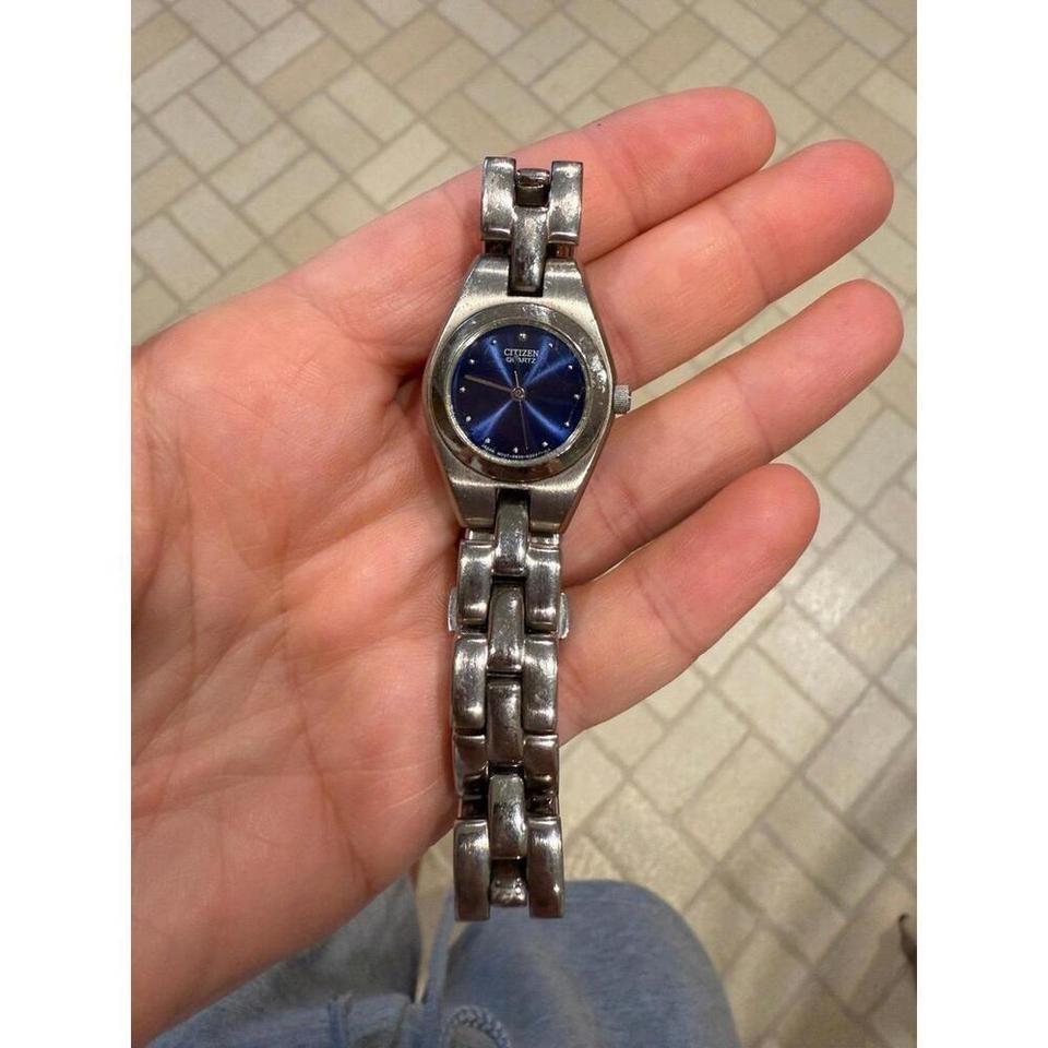 Vintage Citizen Ladies Watch Blue C9cd