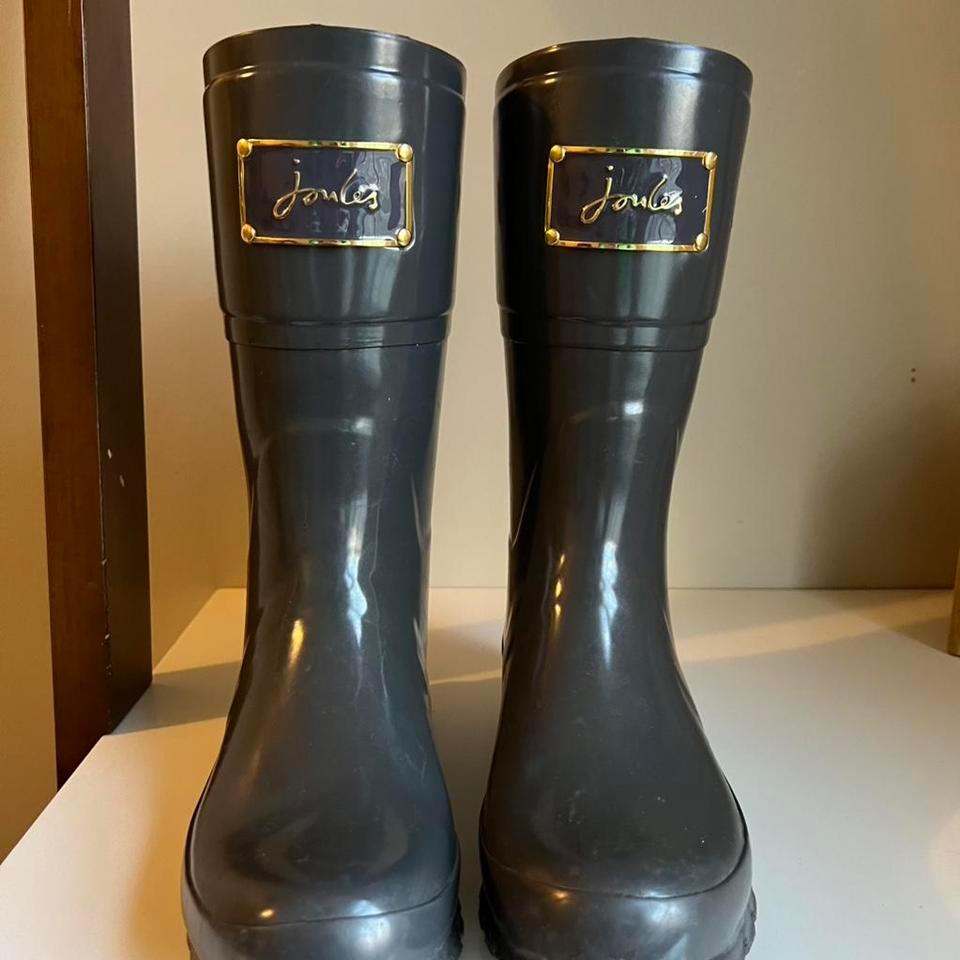 Joules Rain Boots Steel F16f