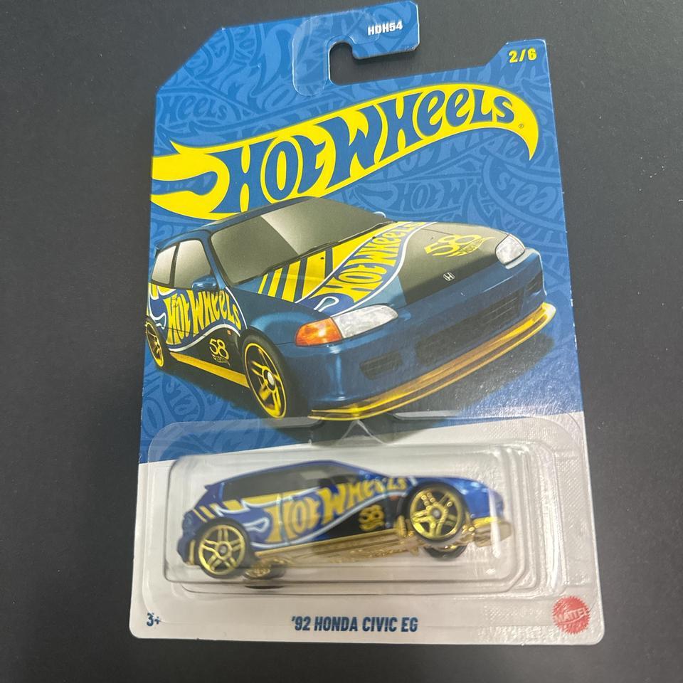 Hot Wheels Blue 92 Honda 634c
