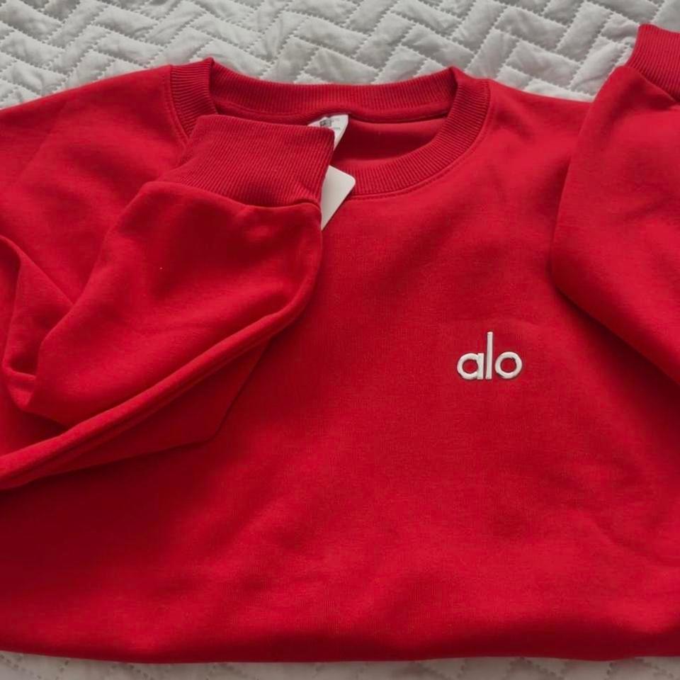 Alo Yoga Red Crewneck Sweatshirt 47f4