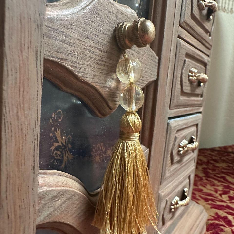 Vintage Wood Jewelry Chest Box 63ab 4