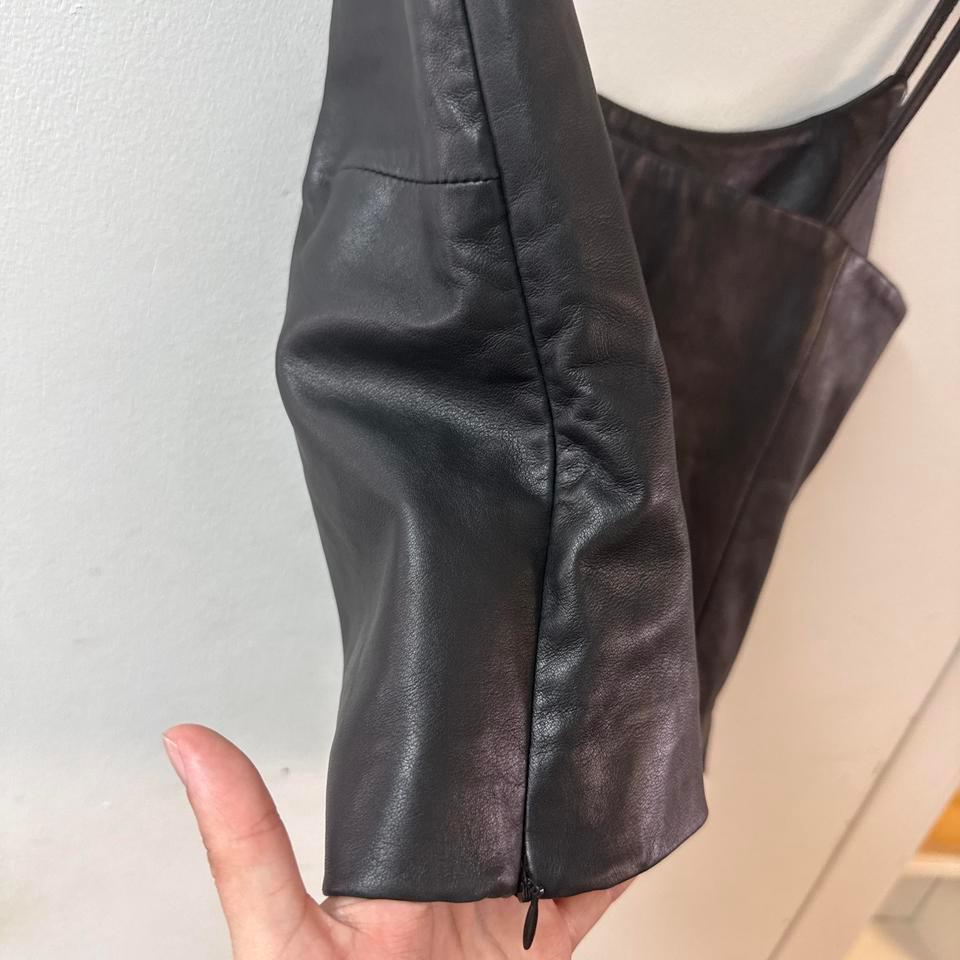 Black Leather Cami Top With 1986 4
