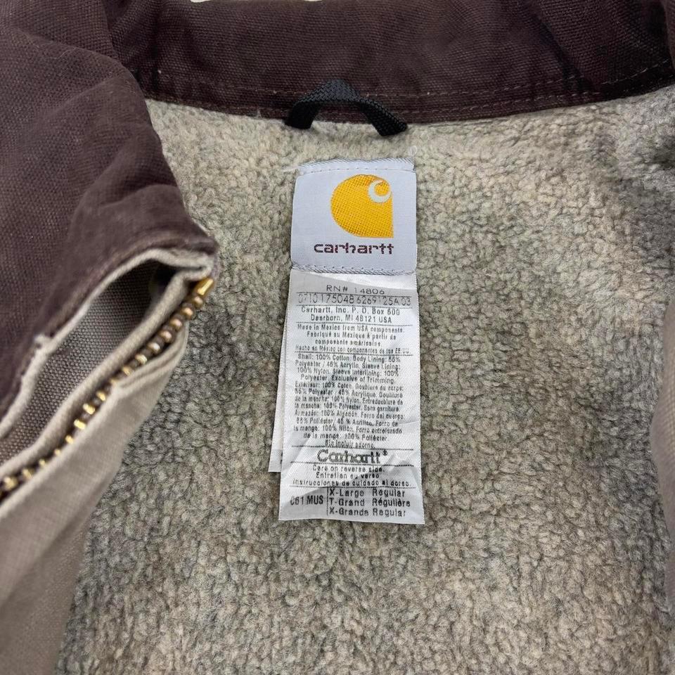 Carhartt Work Jacket Gray Canvas Fedc 6