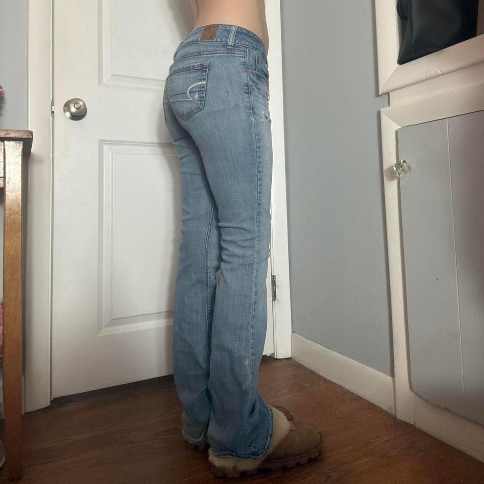 American Eagle Blue Low Rise 90c6 3