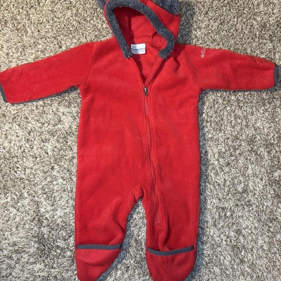 Columbia Red Fleece Bunting Suit 71d9 8
