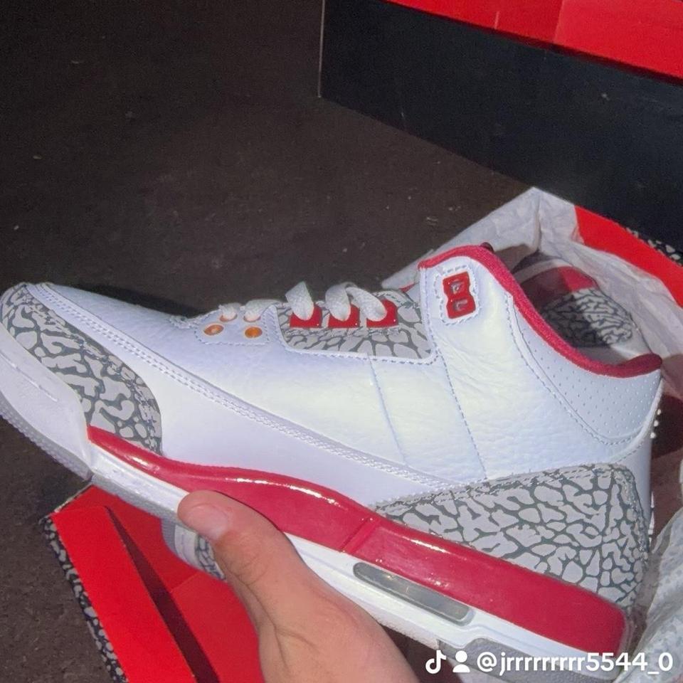 Size 7 Jordan 3 White Aaae 2