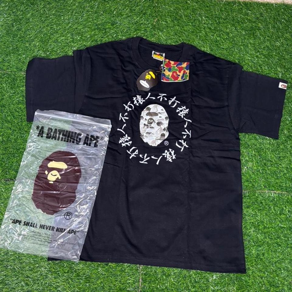 Bape Black Graphic Tee Size 760a