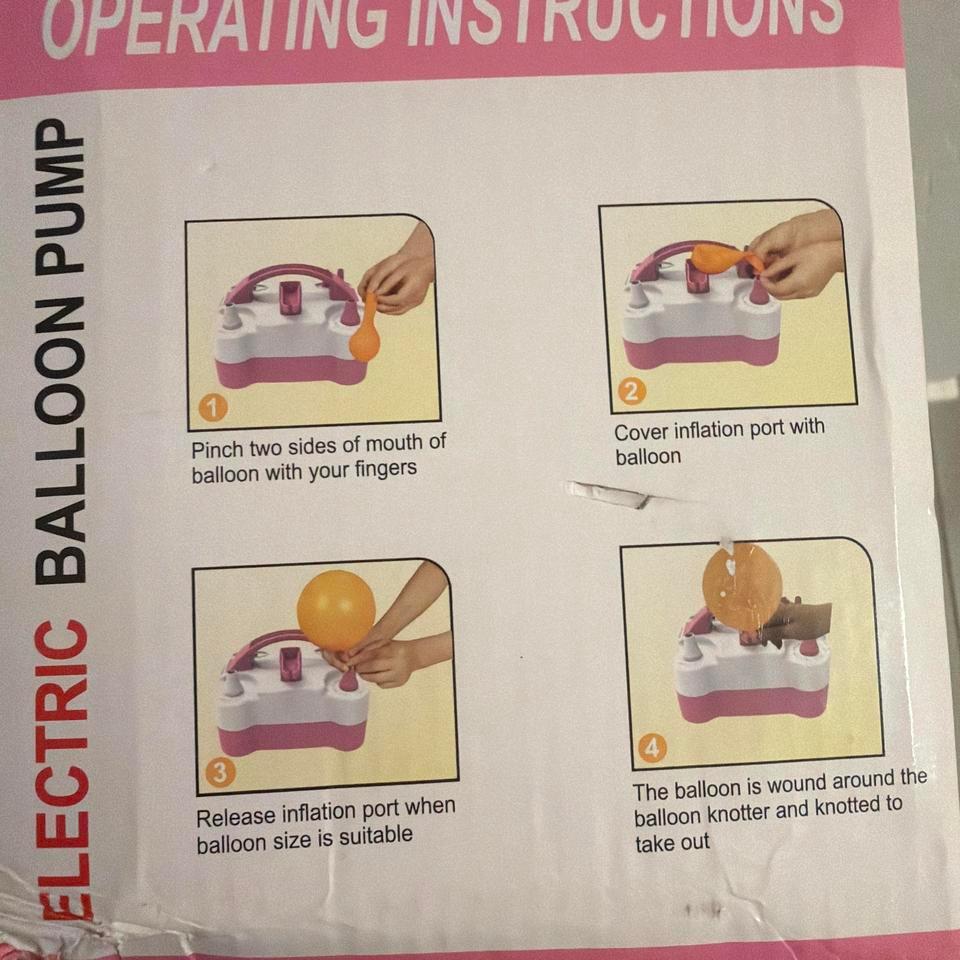 Pink Electric Balloon Pump Party 16d4 2