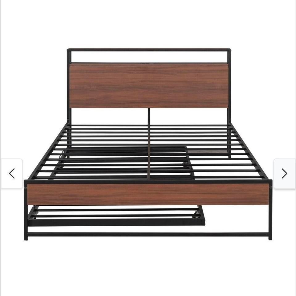 Black Full Metal Bed Frame 9dc4