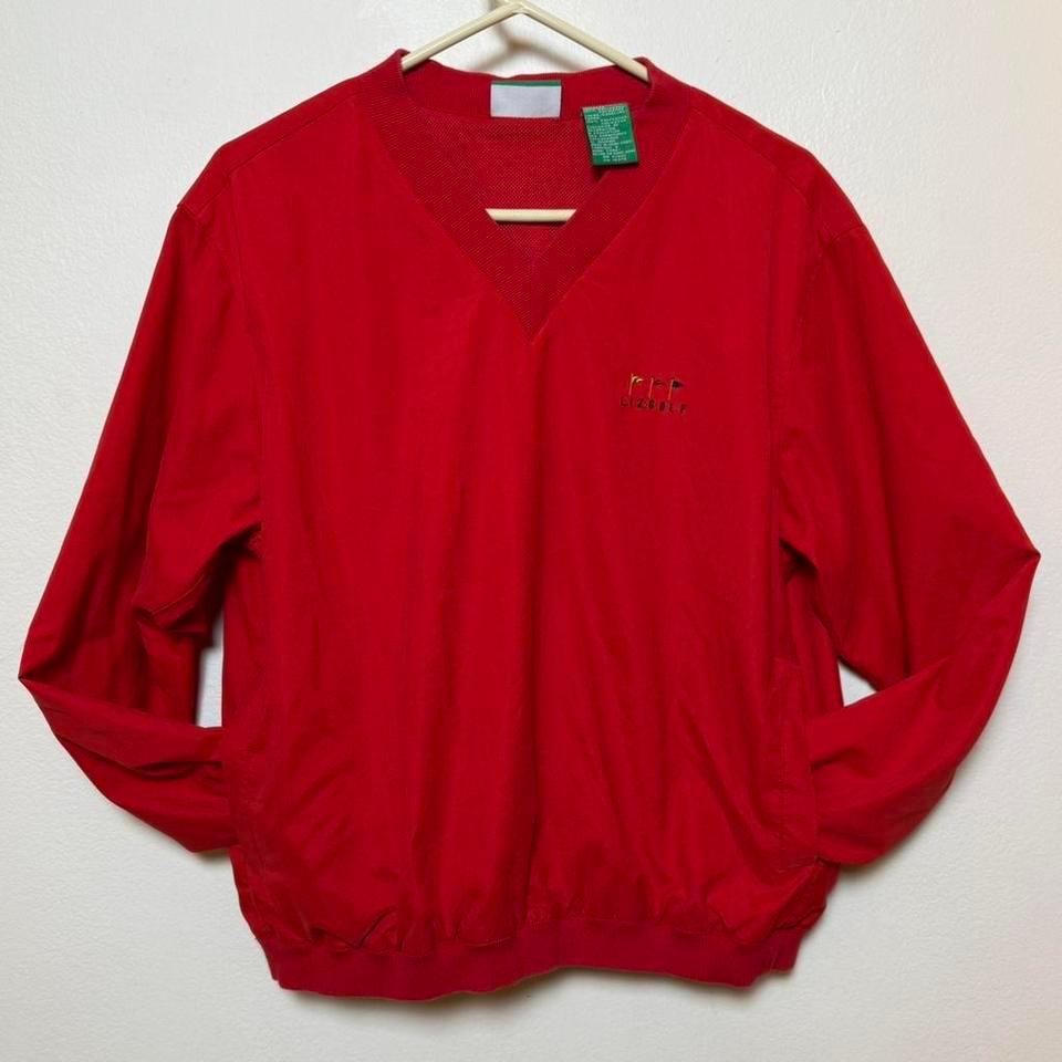 Liz Claiborne Red Windbreaker Jacket 2750 2