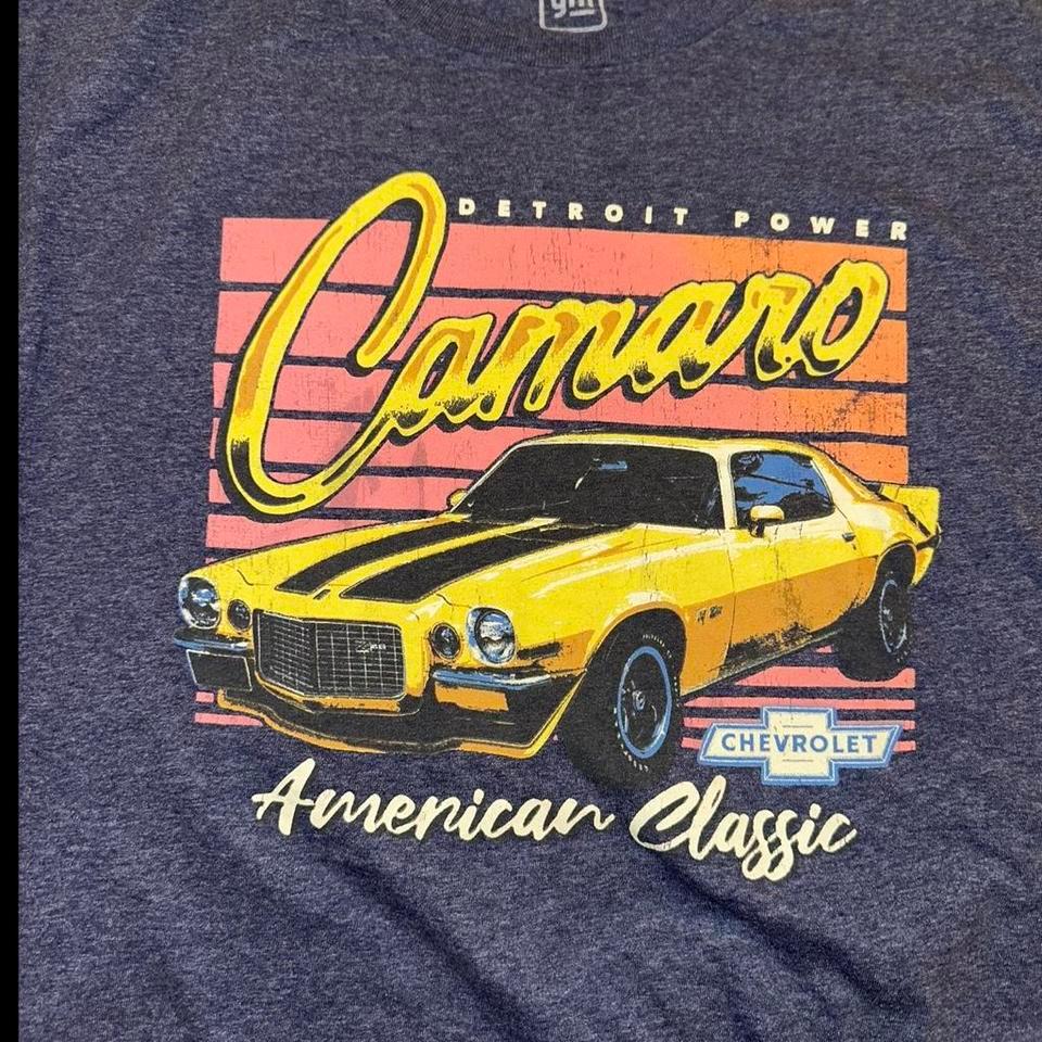 Chevrolet Camaro Navy Blue T Shirt 3205 2