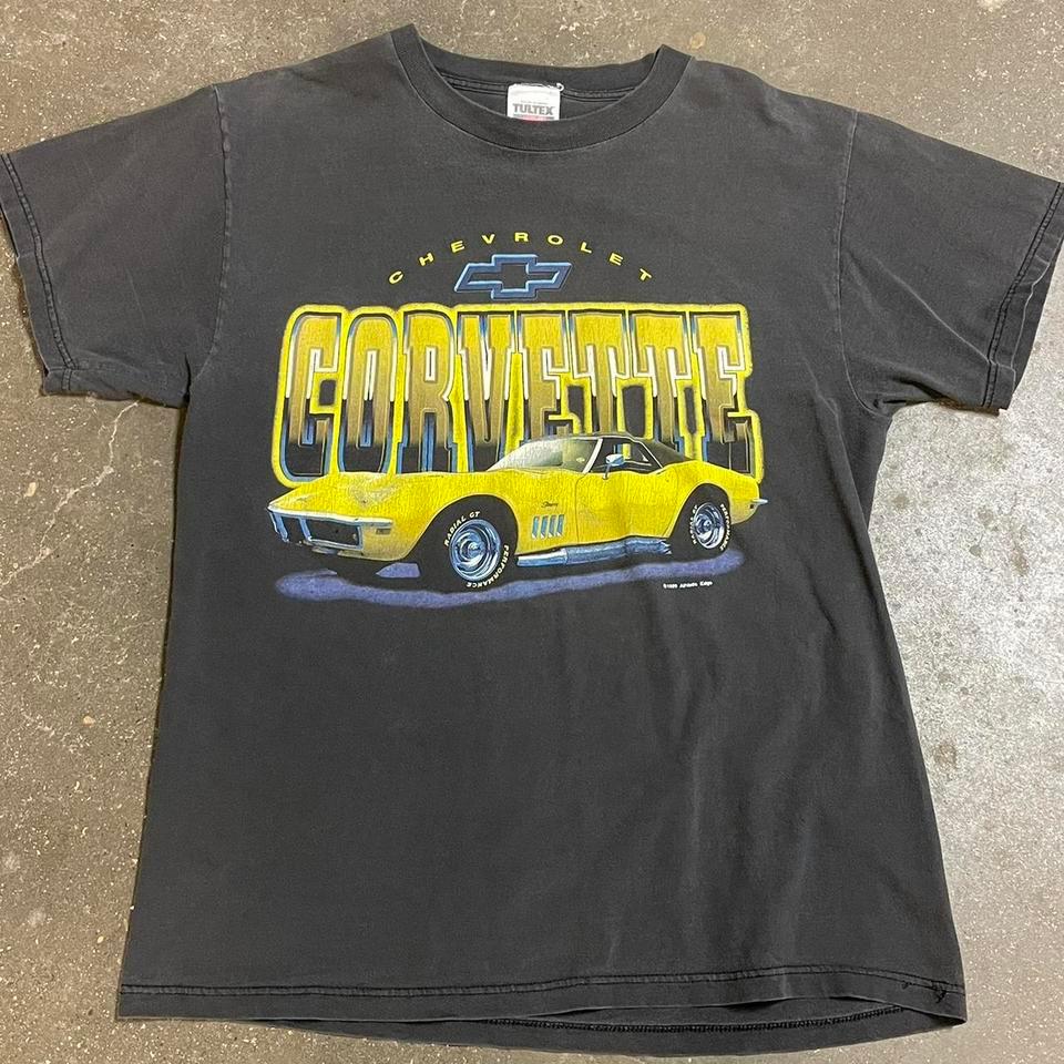 Chevrolet Corvette Black T Shirt Size 913a