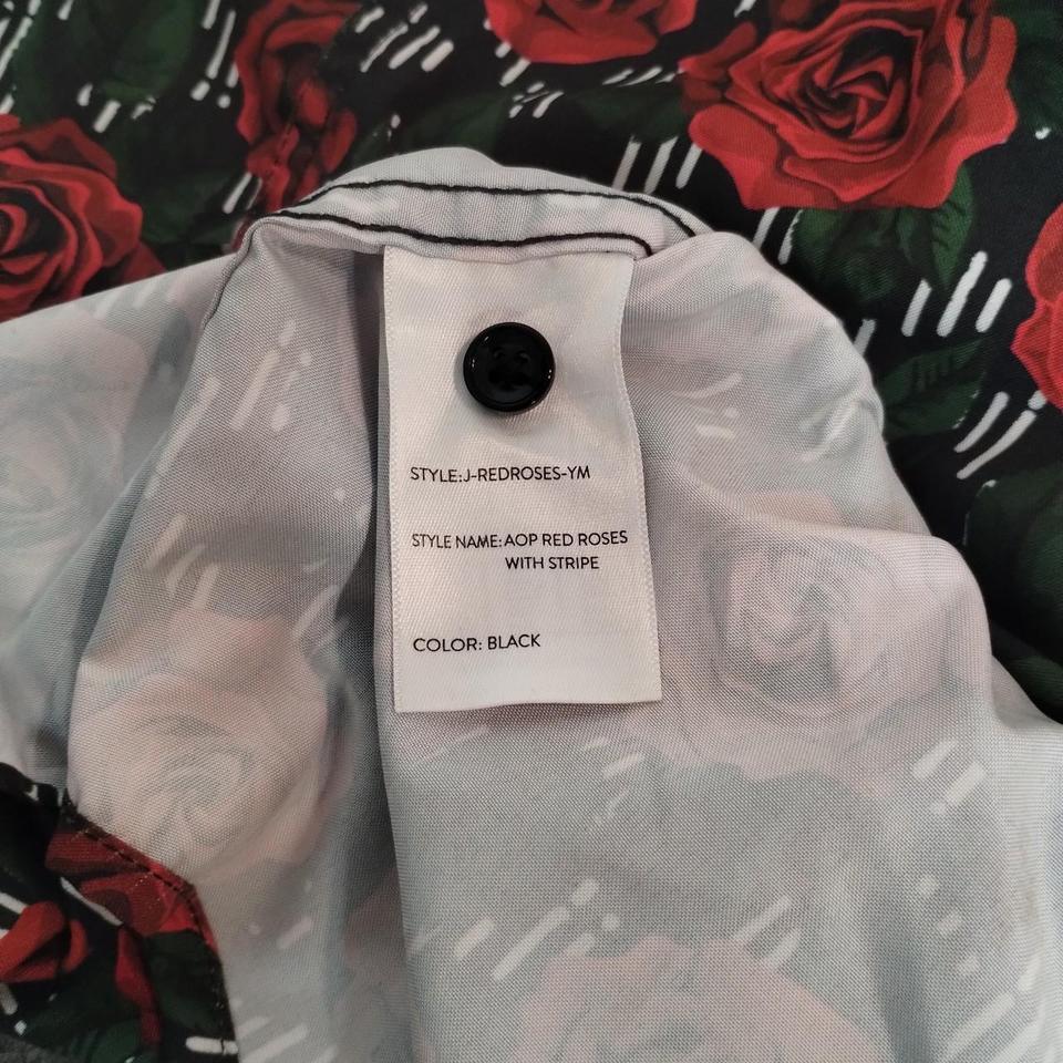 Triumph Tragedy Red Rose Button 096e 5