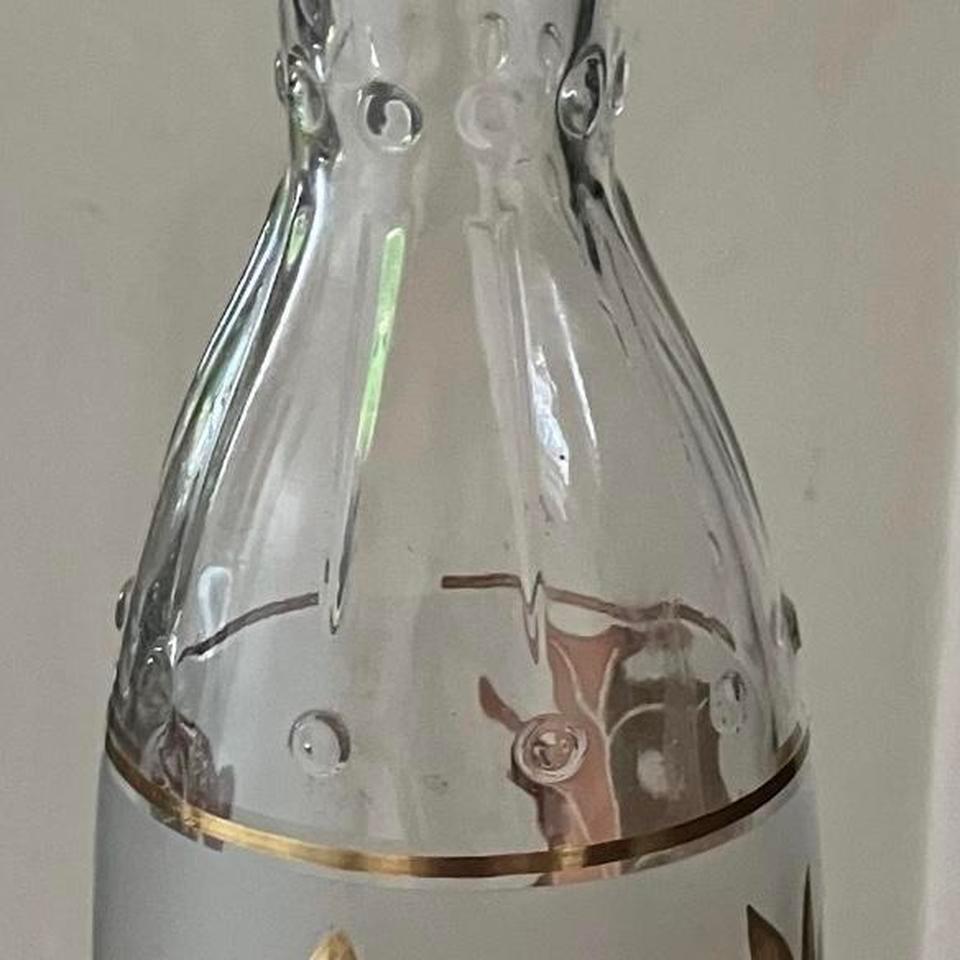 Vtg Libbey Golden Foliage Decantertumbler Dcb2 2