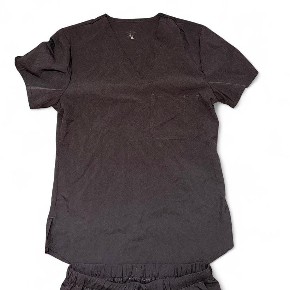 Natural Uniforms Black Scrubs Set 8556 2