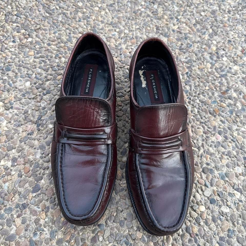 Florsheim Brown Leather Loafers Size 9d26 6