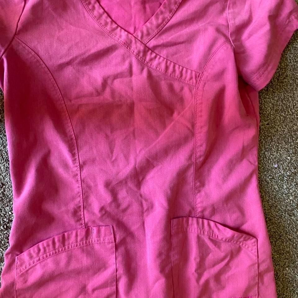 Greys Anatomy Pink Scrub Top 7b40 3