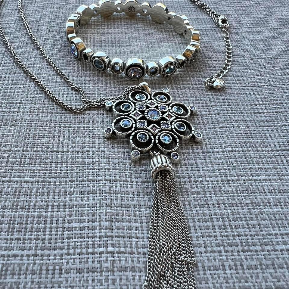 Bohemian Silver Beaded Bracelet Pendant 2