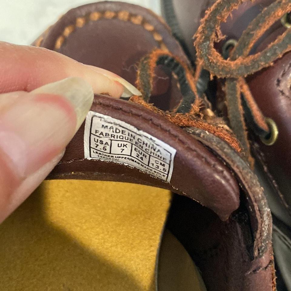 Rockport Dark Brown Leather Boat 8