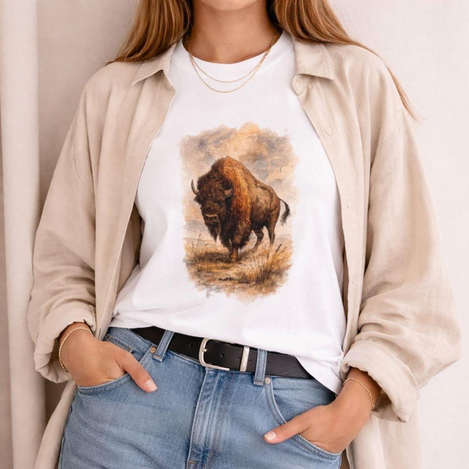 Buffalo Bison Unisex T Shirt 0f59 3