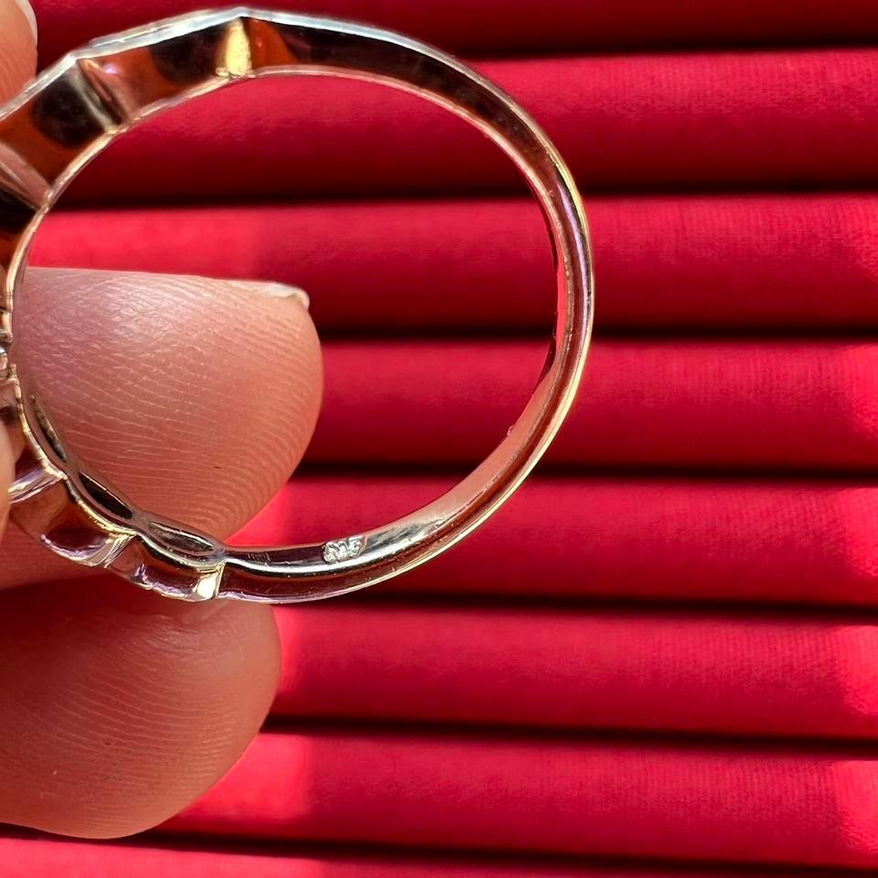 Vintage Sterling Silver Ring With E1e3 8