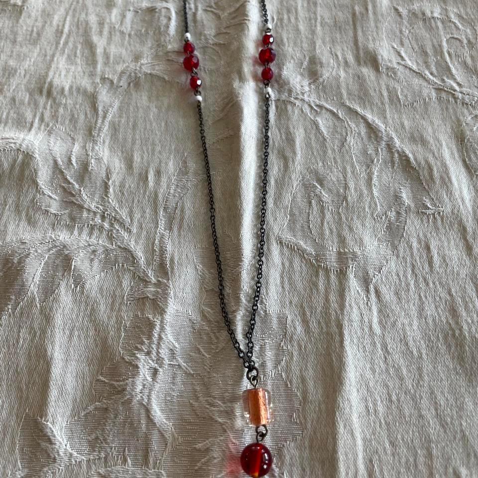 Retired Lia Sophia Sangria Necklace