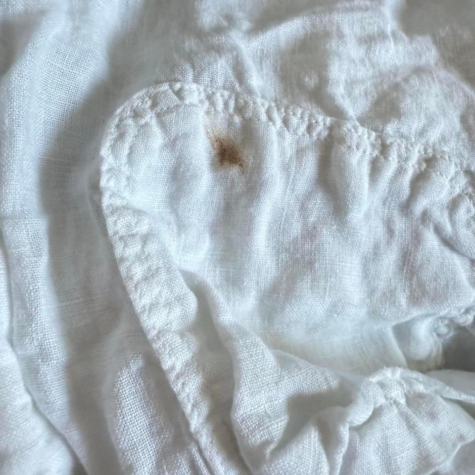 White Zara Linen Button Up Beach 3
