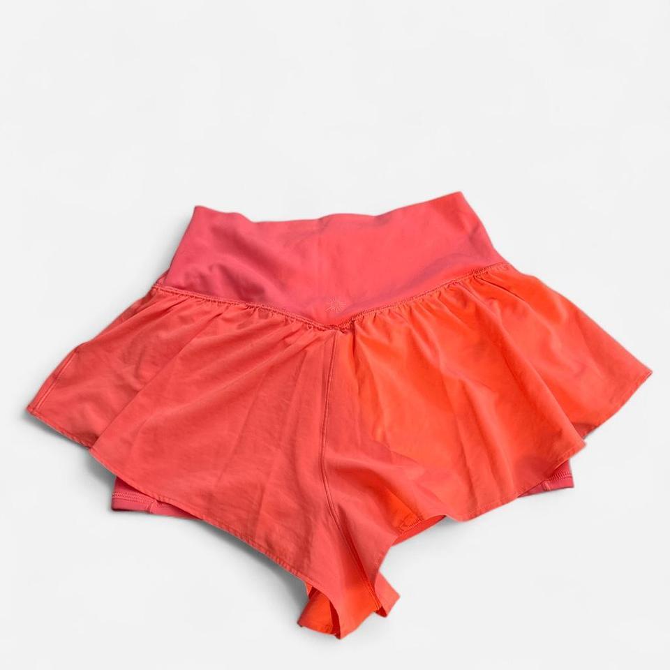 Aerie Coral Ruffle Athletic Shorts 7d8d 2