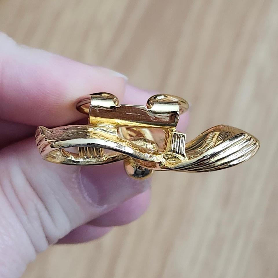 Vintage Gold Tone Scarf Holder Clip 27e2 6