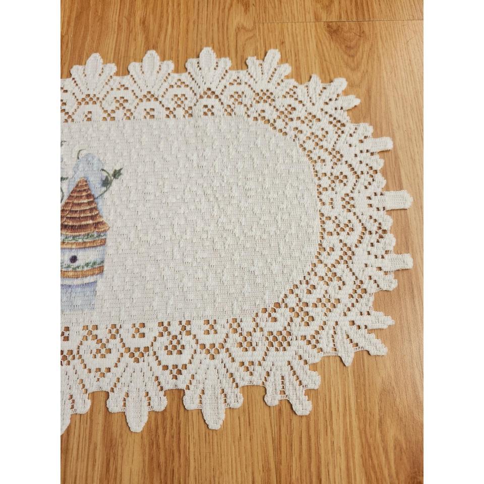 Charming Oval Lace Table Runner 6f62 5