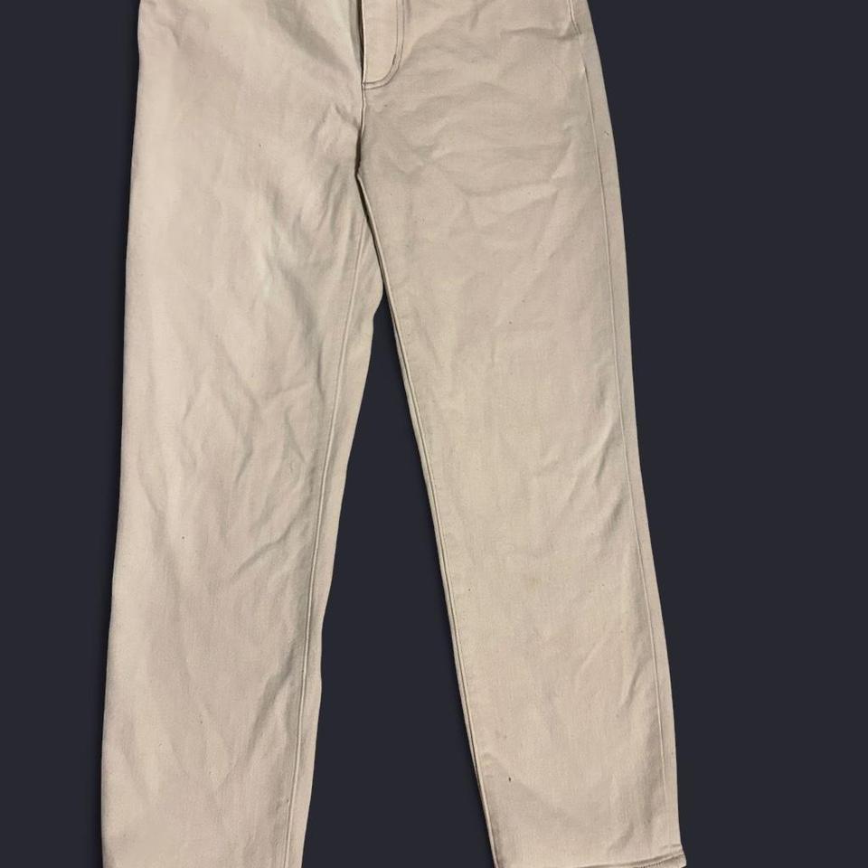 Lands End White Straight Leg 032c
