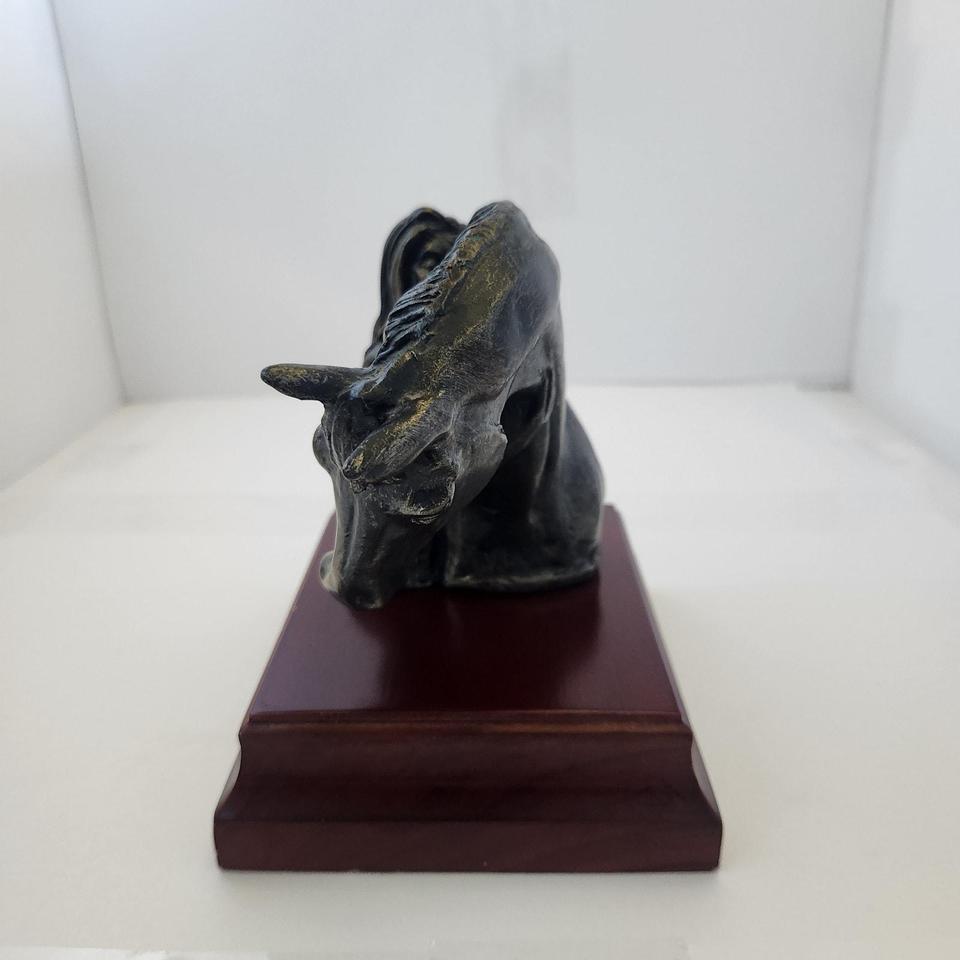Vintage Metal Sculpture Woman And 2