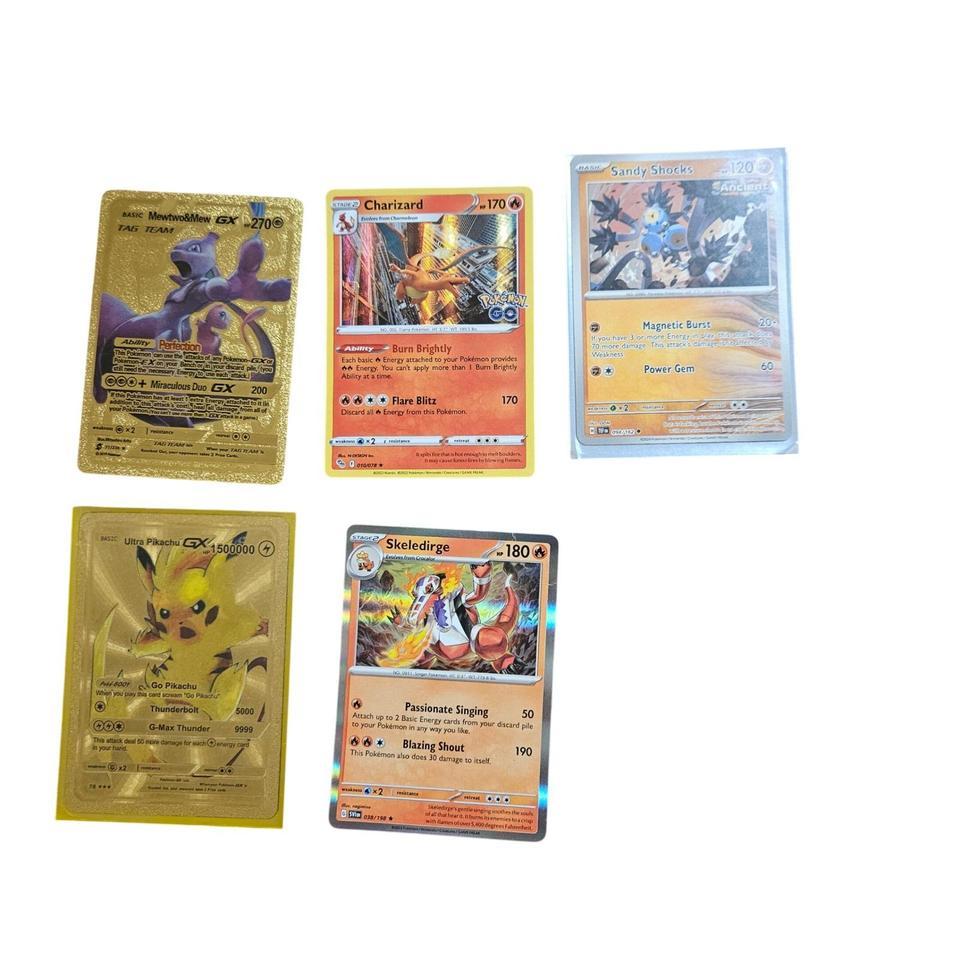 Lot Of 5 Pokemon Cards E611