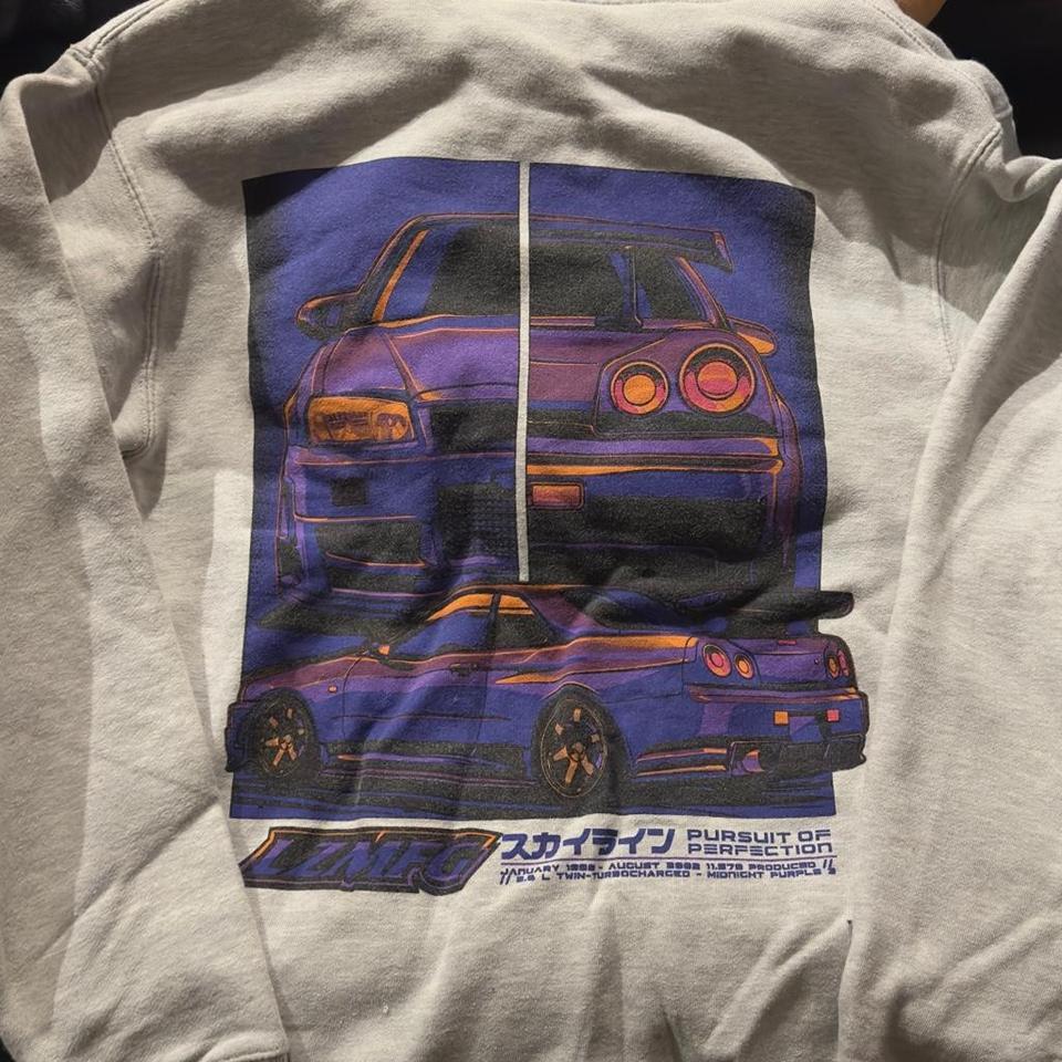 Nissan Skyline R32 Grey Hoodie B508 2