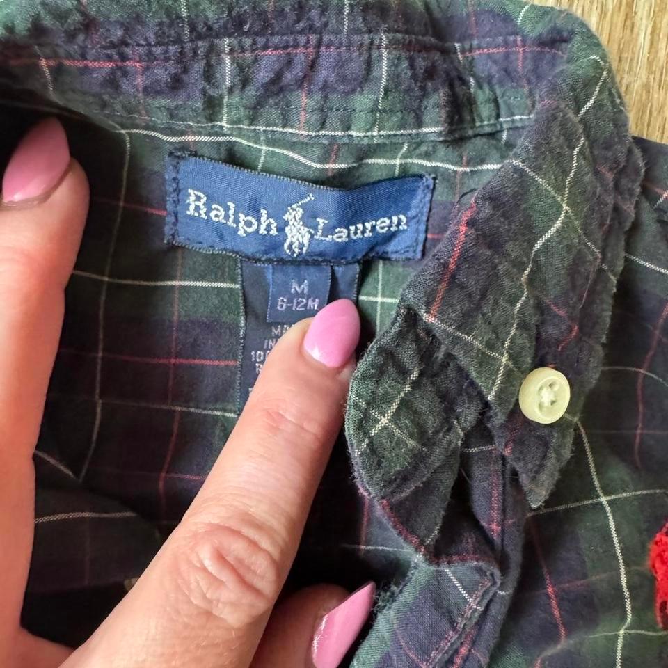 Ralph Lauren Green Plaid Baby 15bb 4