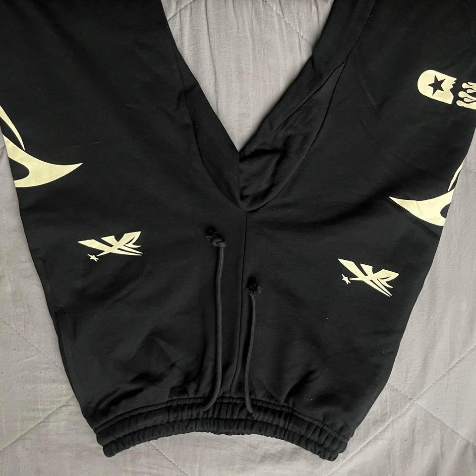 Black White Hellstar Sweat Pants E982 2