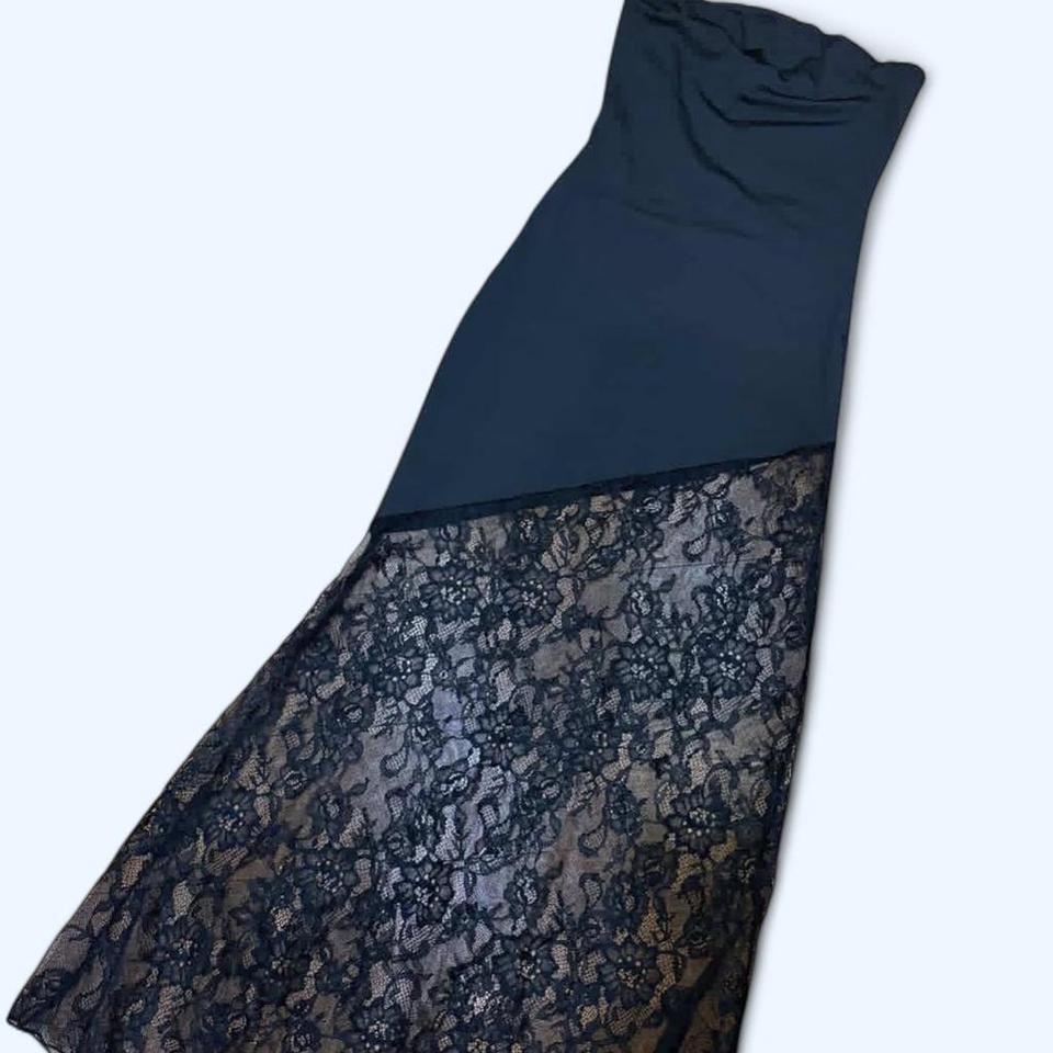 Black Strapless Maxi Dress With 8d55 3