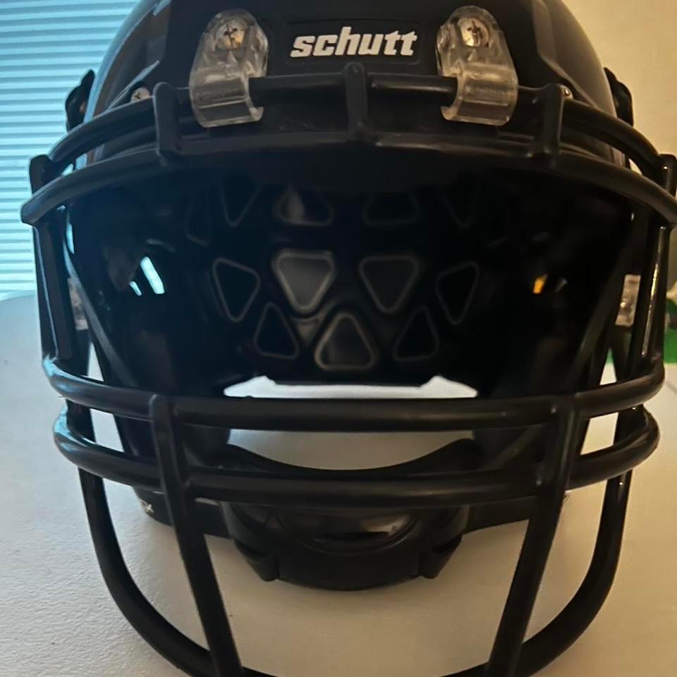 Custom Black Schutt Football Helmet Aac5