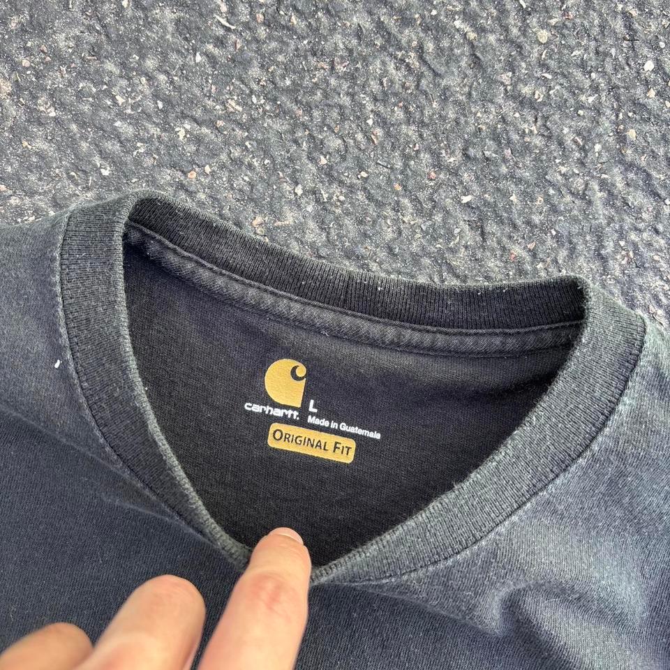 Carhartt Black Pocket T Shirt Faf7 3