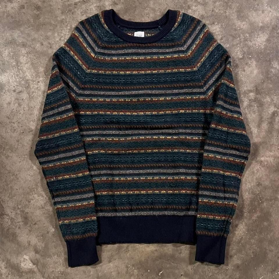 Vintage Gap Earth Tone Striped 1f7e 2