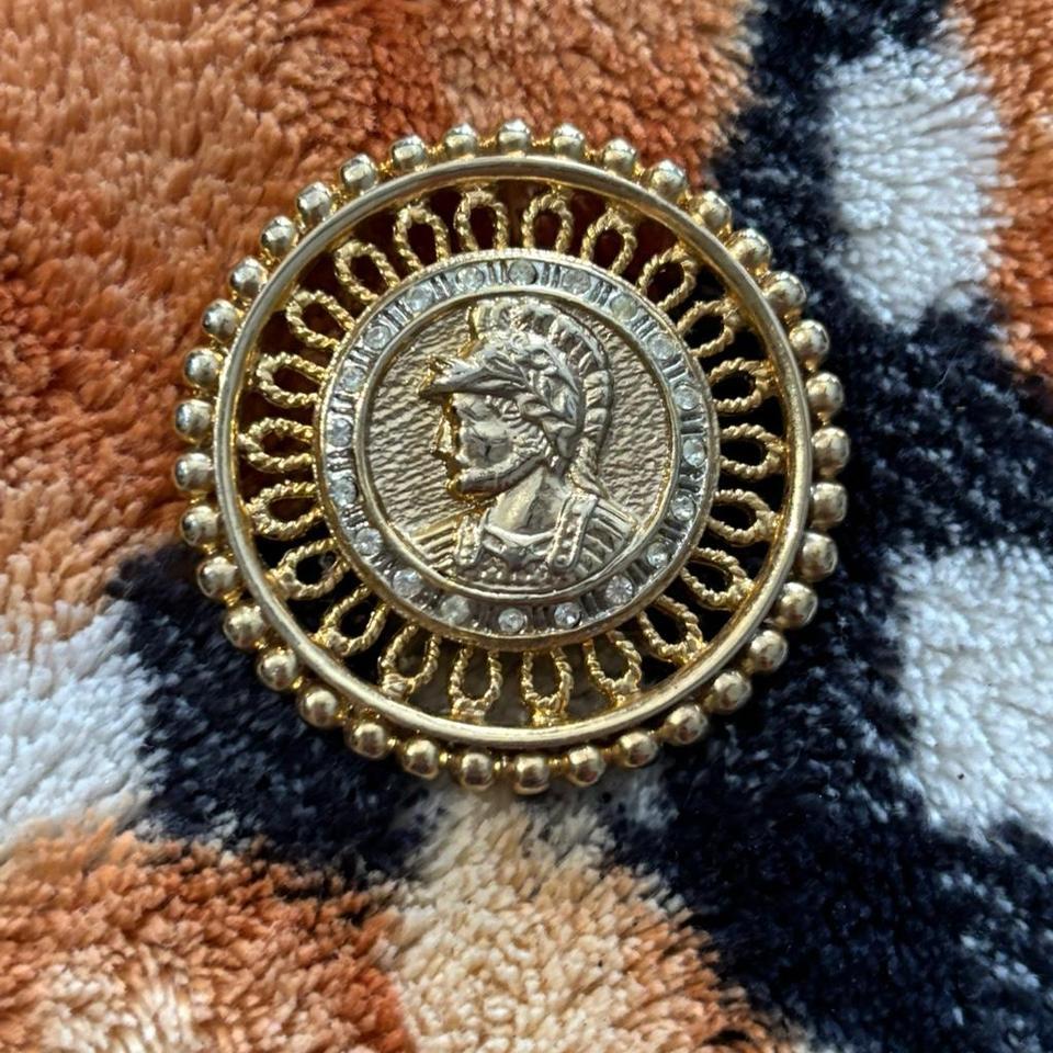 Vintage Rome Coin Brooch Vintage 8411