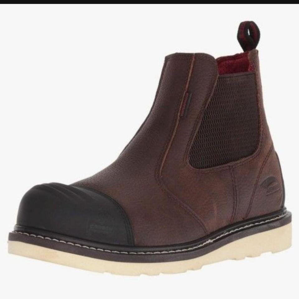 Brown Leather Mens Avenger Boots 3