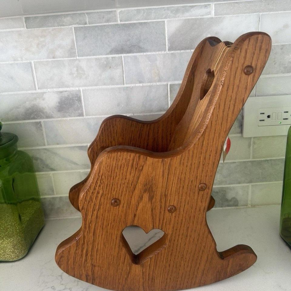 Vintage 14 Wood Doll Rocking 4