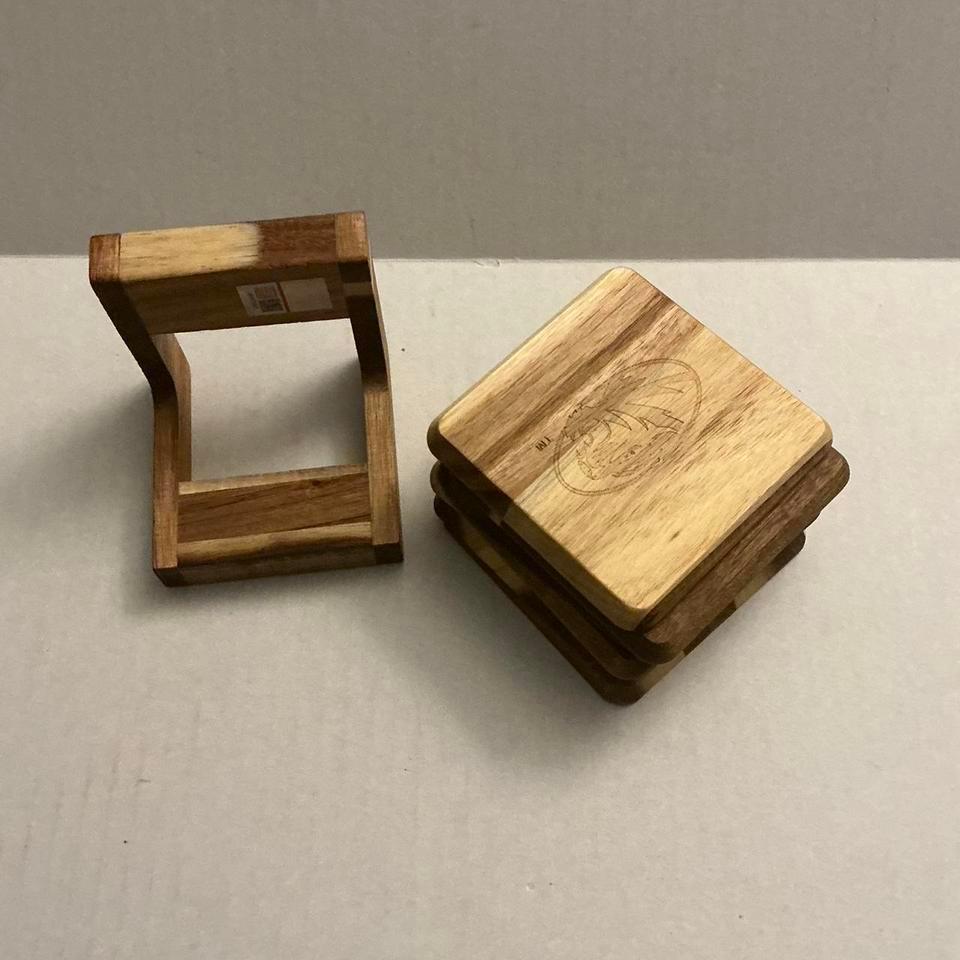 Set Of 6 Wooden Coasters 2