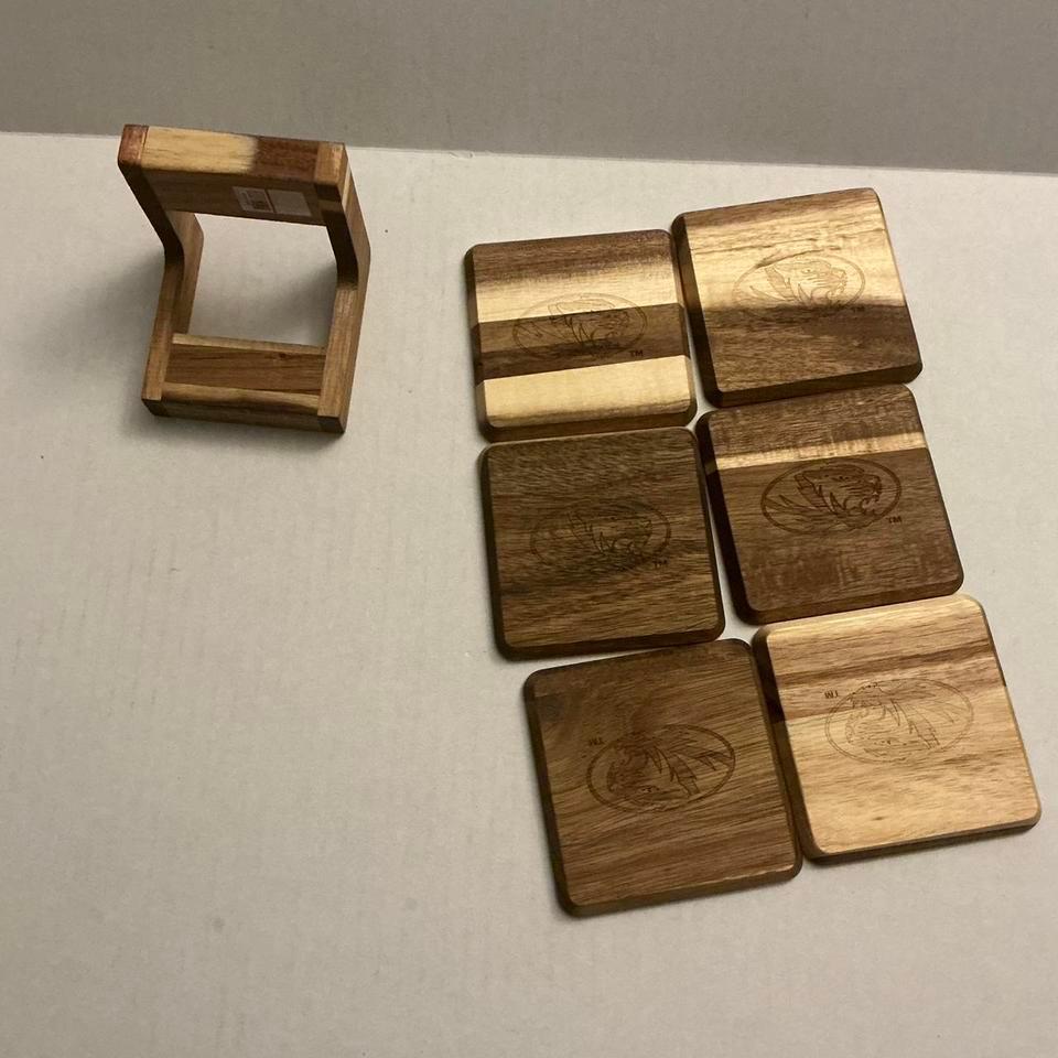 Set Of 6 Wooden Coasters 4