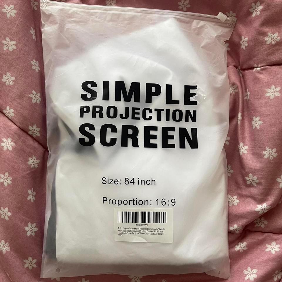 84 Inch 169 Projector Screen 63e9 3