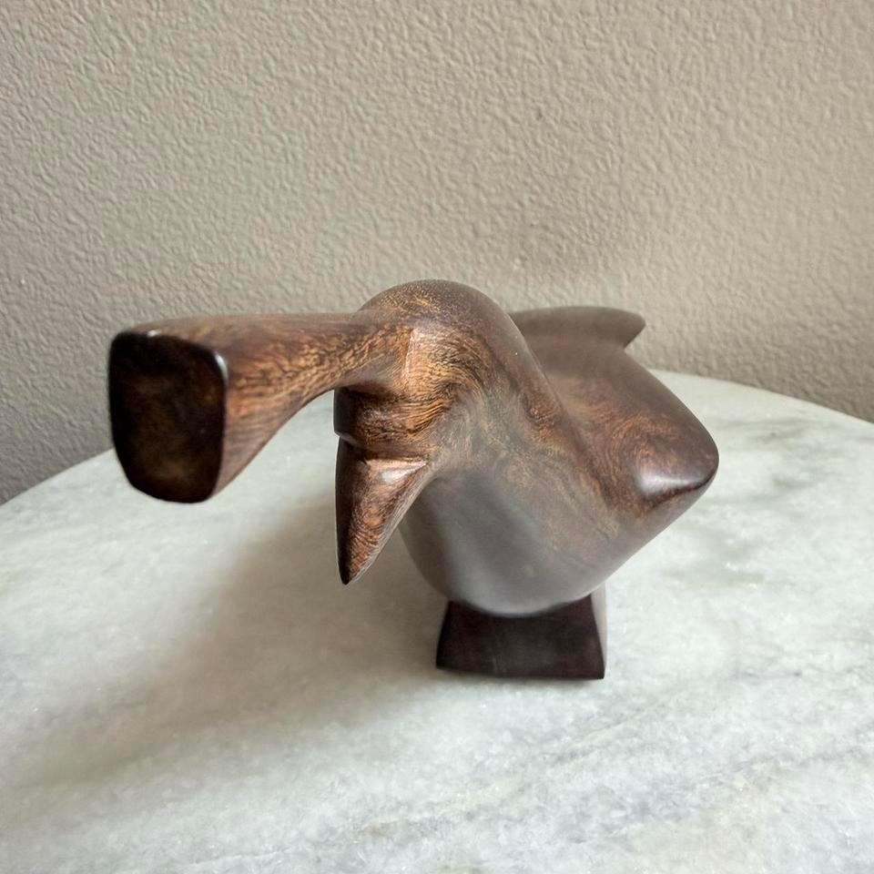 Vintage Unique Hand Carved Ironwood F5d6 4