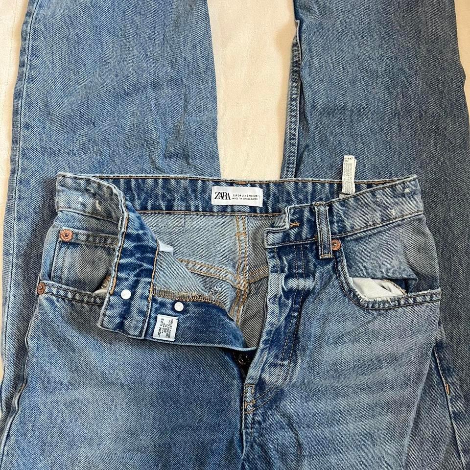 Zara Blue Mom Jeans Size 9bb6
