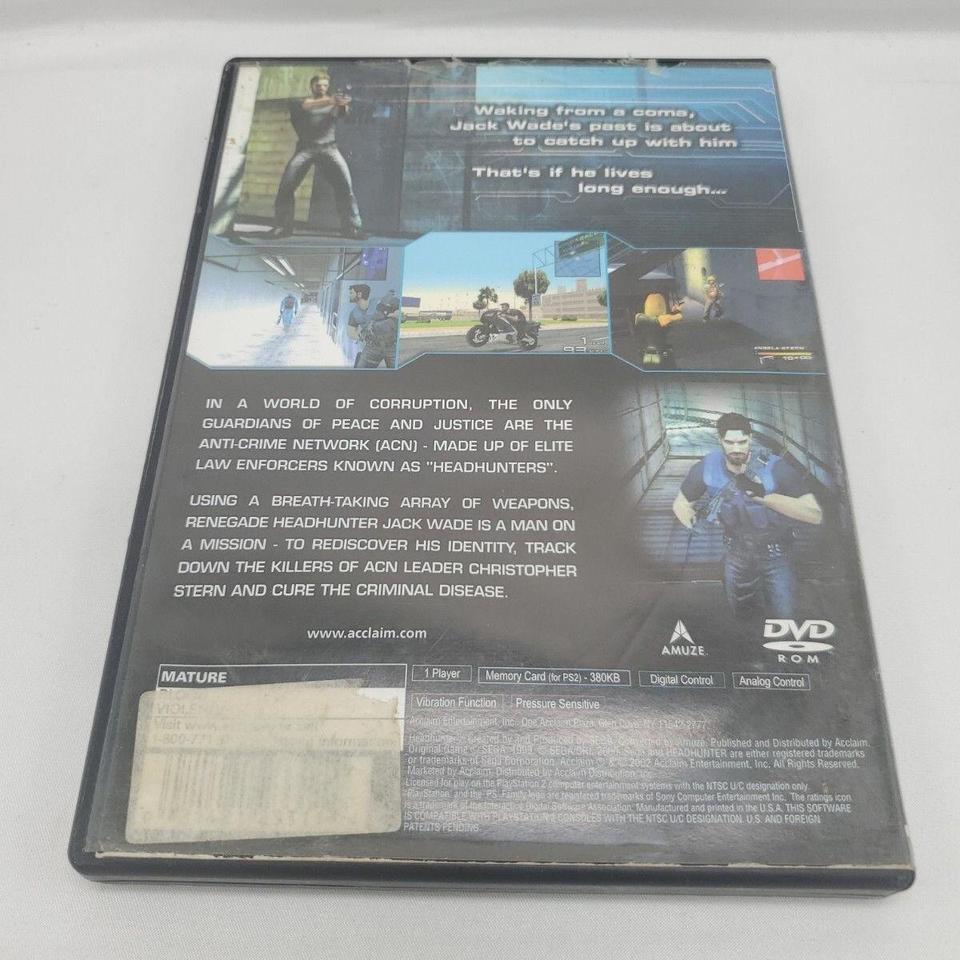Headhunter Playstation 2 Ps2 W 8843 4
