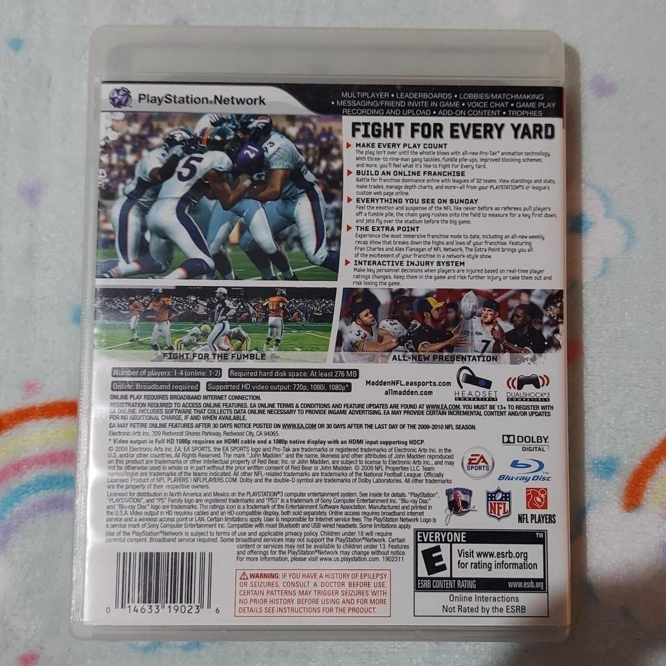Madden Nfl 10 For Playstation C9fc 2